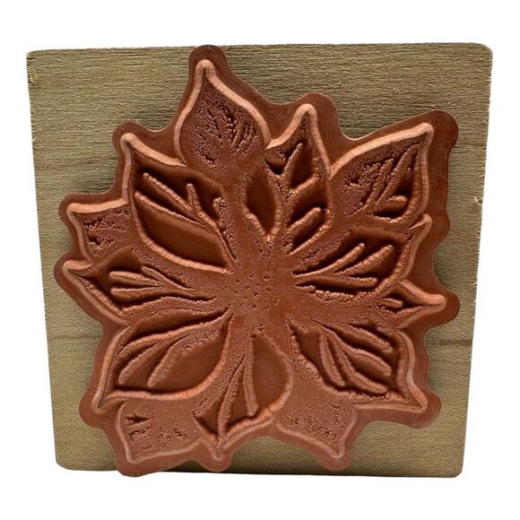 LOT OF 7 Christmas Holidays Wood Mounted Rubber Stamps Nutcracker Tree Wreath - Picture 15 of 15